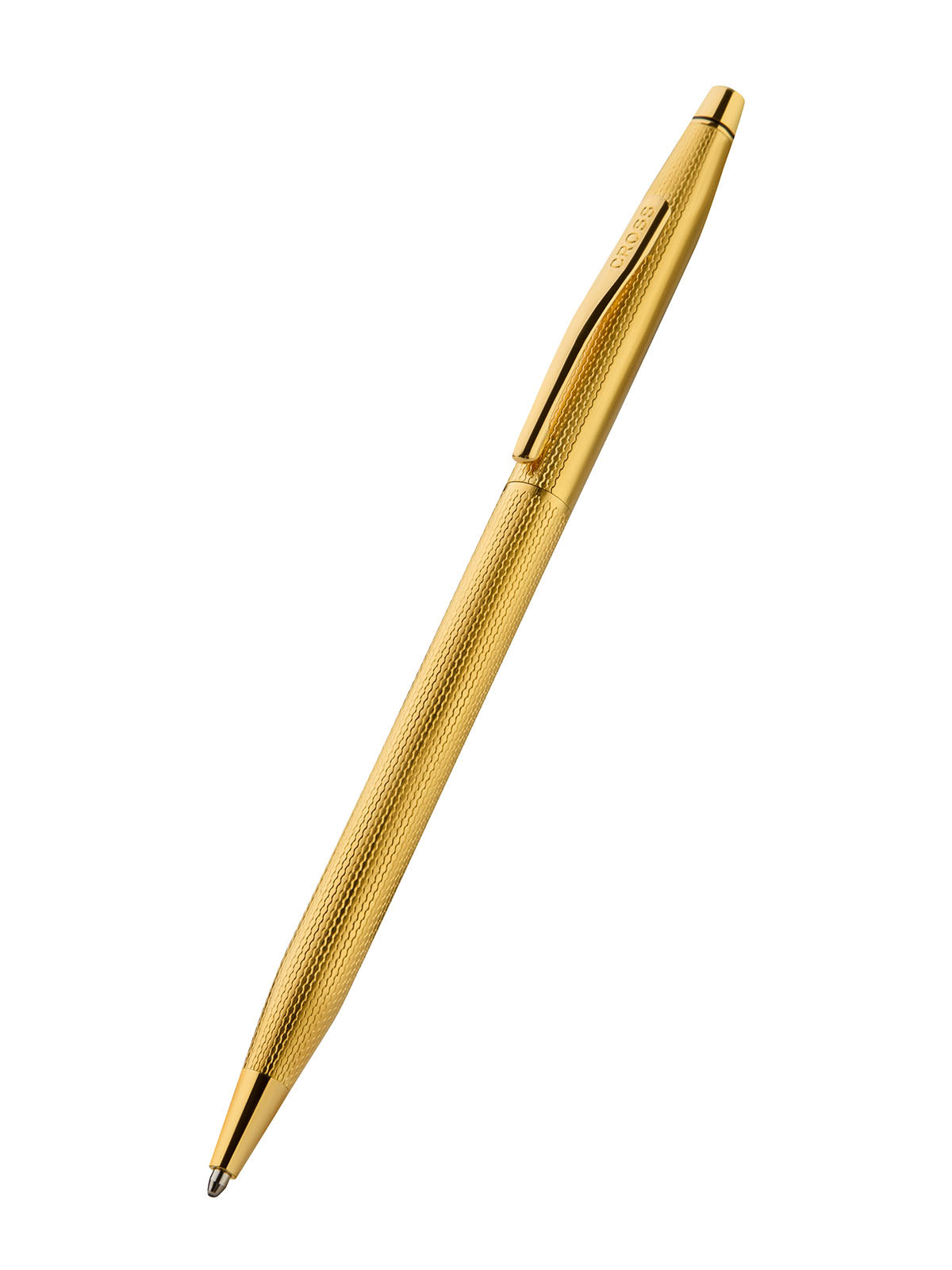 Bolígrafo Cross Classic® Century® de Plaqué Oro 23Kts grabado punta de diamante