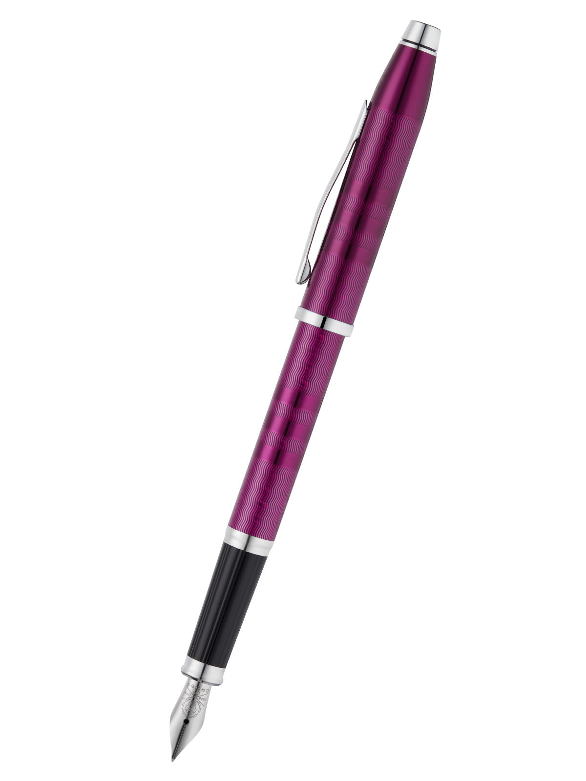 Pluma Estilográfica Cross Century® II Midnight · Laca Cereza y detalles cromados · Punto Fino (F)