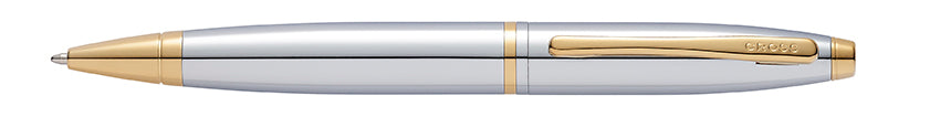 Bolígrafo Cross Calais Medalist® Cromo y Oro de 23 Kilates