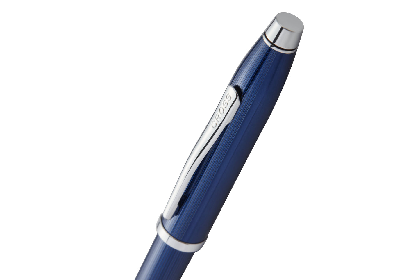 Rollerball Cross Century® II · Laca Azul Cobalto Translúcido grabado punta de diamante