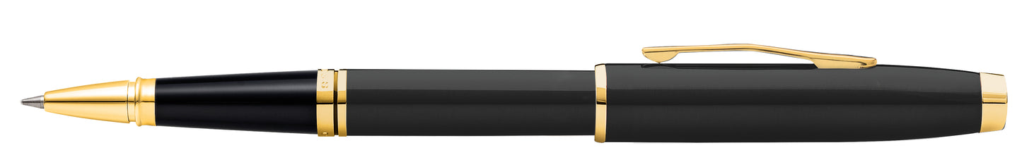 Rollerball Cross Coventry Laca Negra y detalles dorados