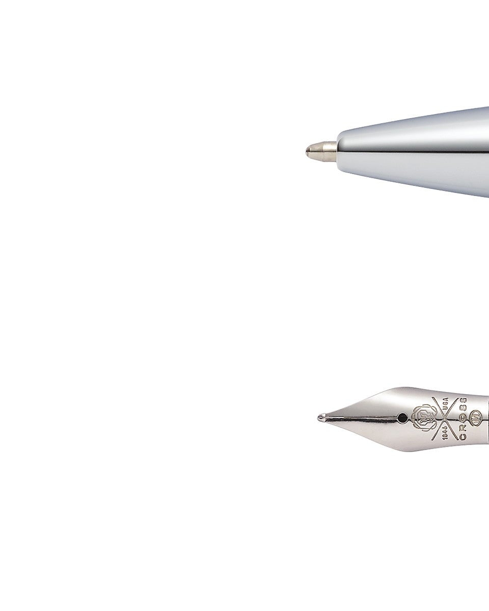 Calais Matte Black Ballpoint and Fountain Pen Gift Set