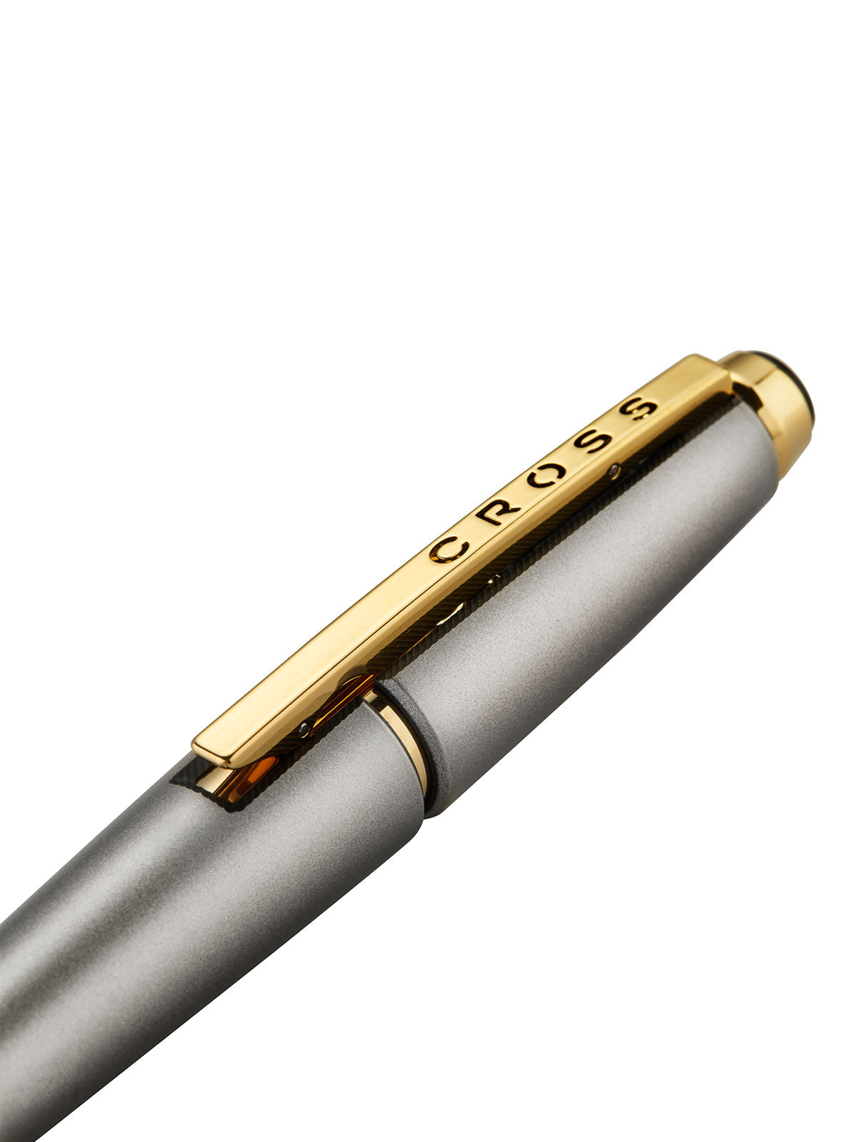 Rollerball Cross Edge Gris Titanio con detalles dorados