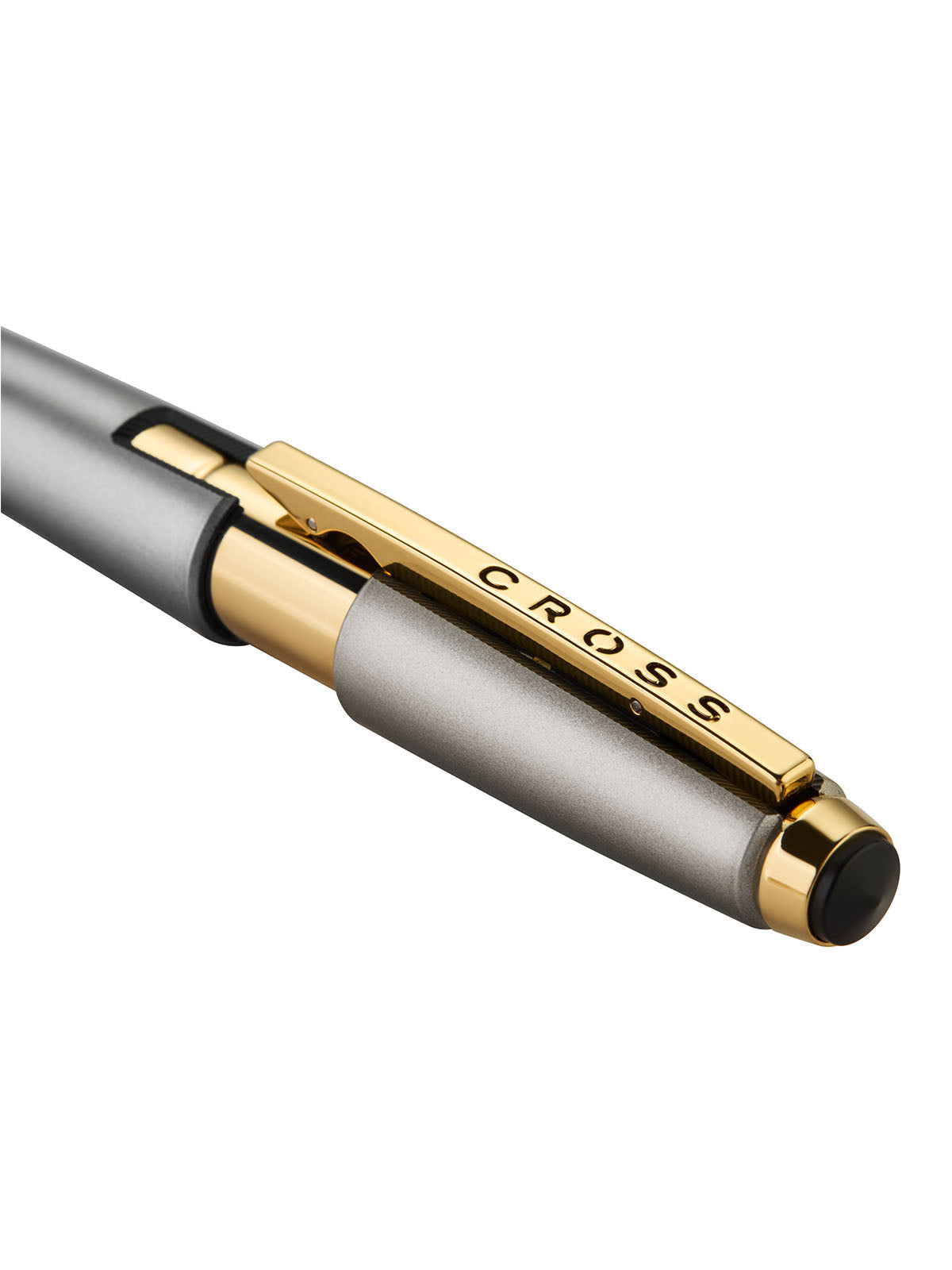 Rollerball Cross Edge Gris Titanio con detalles dorados