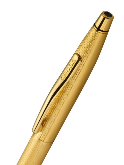 Bolígrafo Cross Classic® Century® de Plaqué Oro 23Kts grabado punta de diamante