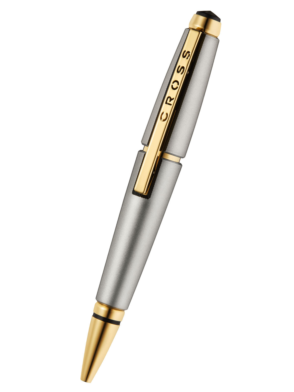 Rollerball Cross Edge Gris Titanio con detalles dorados