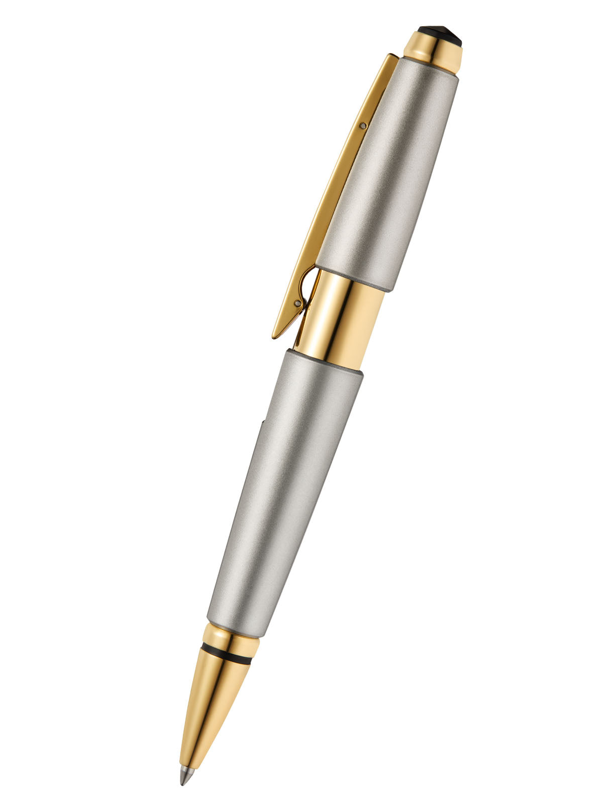 Rollerball Cross Edge Gris Titanio con detalles dorados
