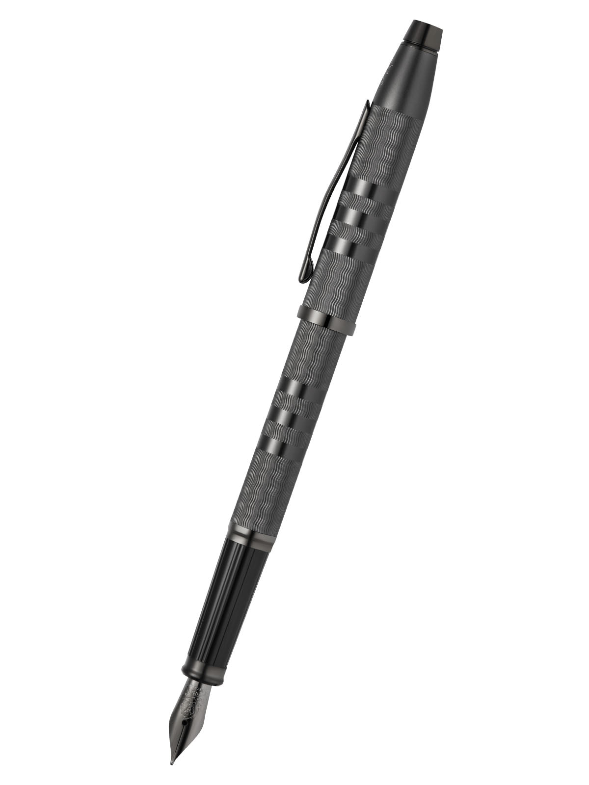 Pluma Estilográfica Cross Century® II Midnight · Laca Negra y PVD negro · Punto Fino (F)