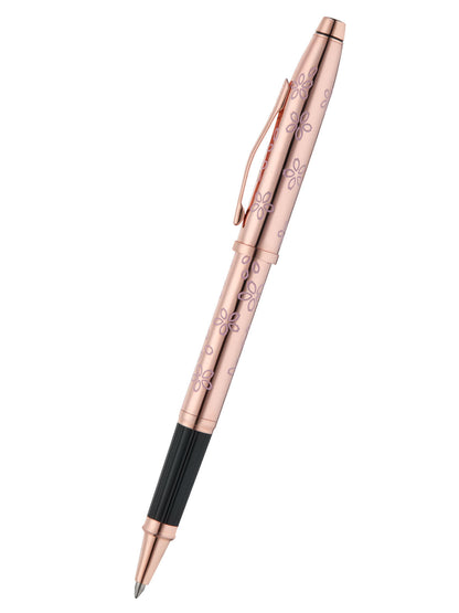 Rollerball Cross Century® II Cherry Blossom Plaqué Oro Rosa