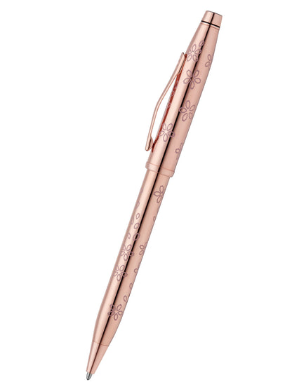Bolígrafo Cross Century® II Cherry Blossom Plaqué Oro Rosa