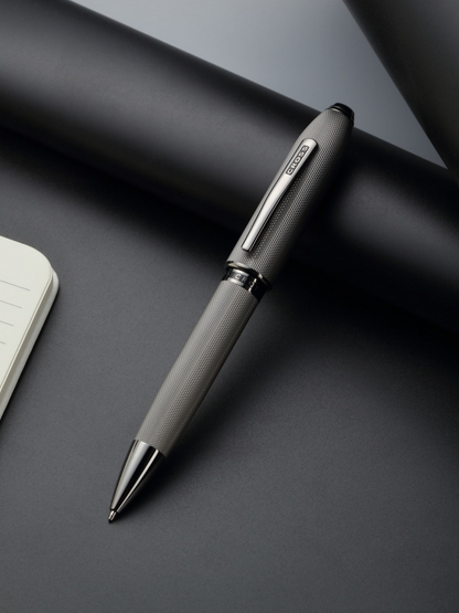 Bolígrafo Cross Peerless™ de PVD Gris Pizarra grabado punta de diamante