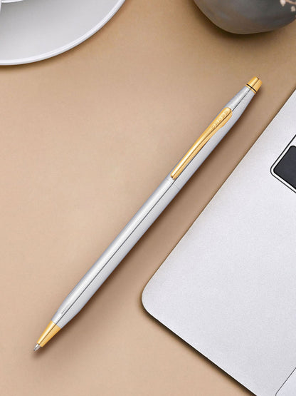 BolígrafoCross Classic® Century® · Medalist® Cromo y detalles cromados en oro de 23 Kts.