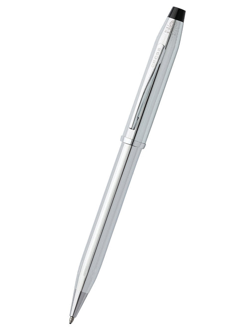 Silver pen on a white background