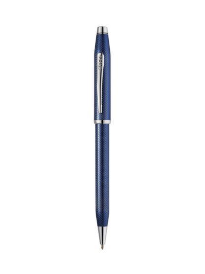 Bolígrafo Cross Century® II · Laca Azul Cobalto Translúcido grabado punta de diamante