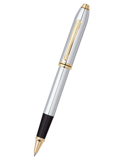 Rollerball Cross Townsend® Medalist® Cromo y detalles en Oro de 23 Kilates
