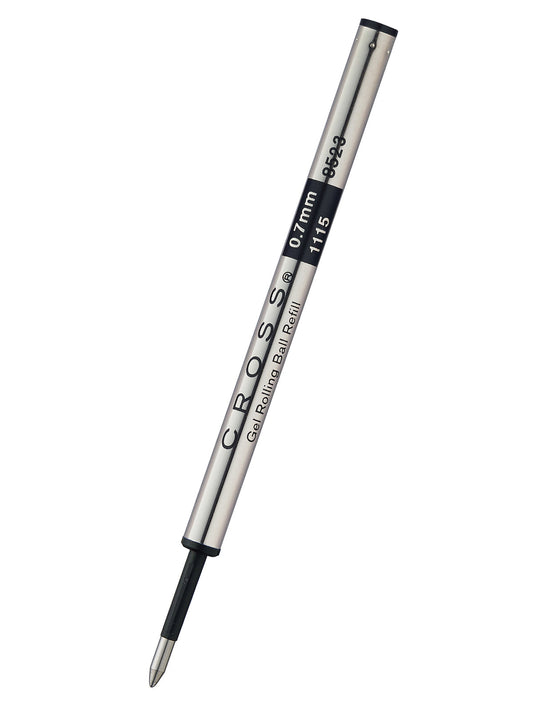 Recambio Cross para Rollerball · Tinta de Gel · Grosor de trazo Medio y tinta Negra · 1 blister con 1 unidad