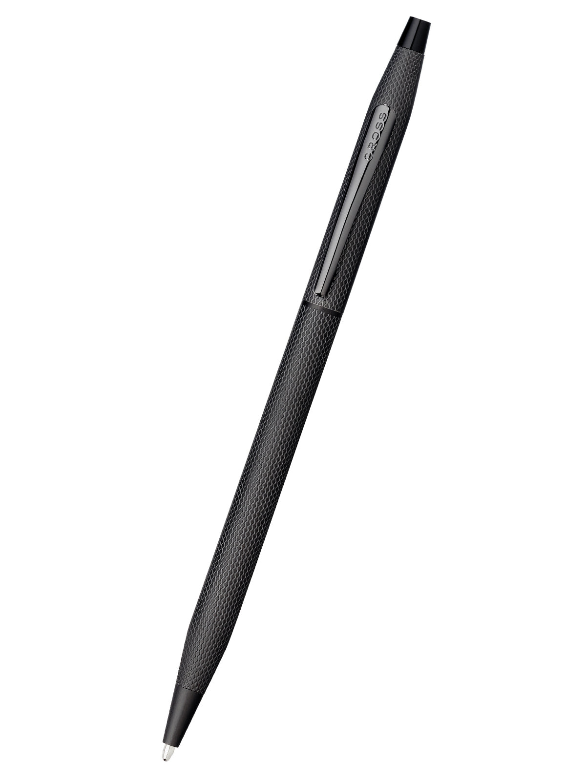 Bolígrafo Cross Classic® Century® · Negro Cepillado con grabado y detalles negros