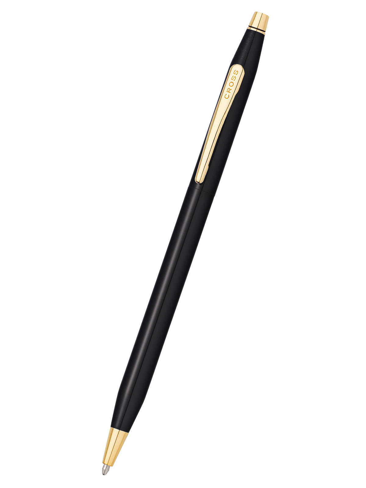 Bolígrafo Cross Classic® Century® PVD Negro Brillante y detalles dorados