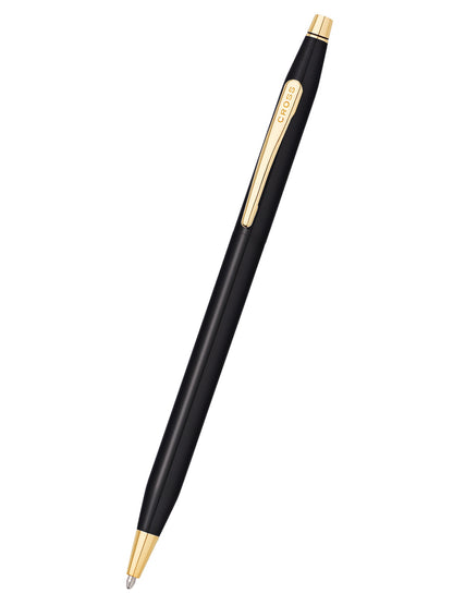 Bolígrafo Cross Classic® Century® PVD Negro Brillante y detalles dorados