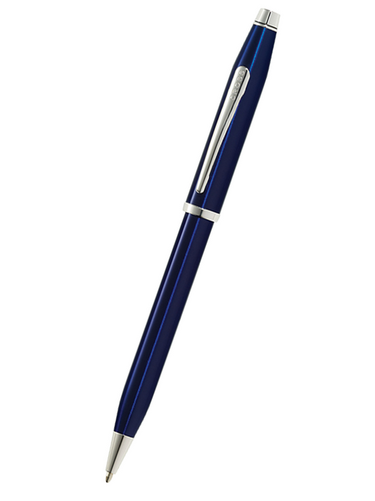 Bolígrafo Cross Century® II de Laca Azul y detalles cromados