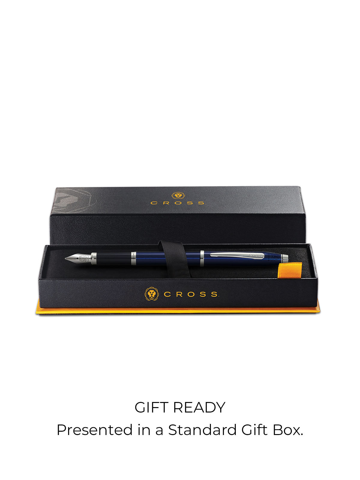 Pluma Estilográfica Cross Century® II de Laca Azul y detalles cromados · Punto Medio (M)