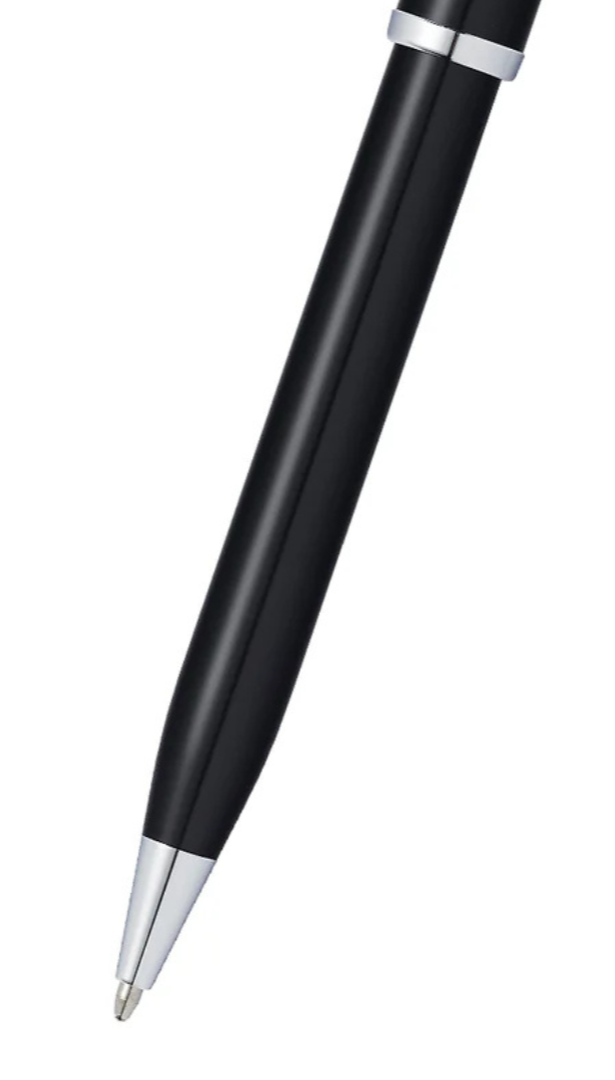 Bolígrafo Cross Century® II de Laca Negra y detalles cromados