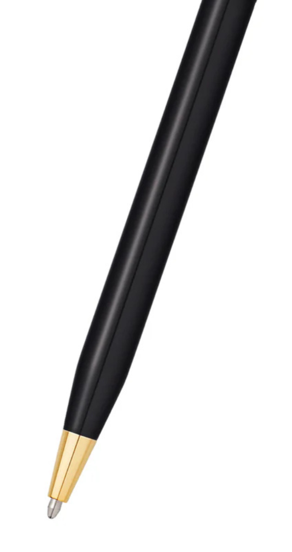 Bolígrafo Cross Classic® Century® PVD Negro Brillante y detalles dorados
