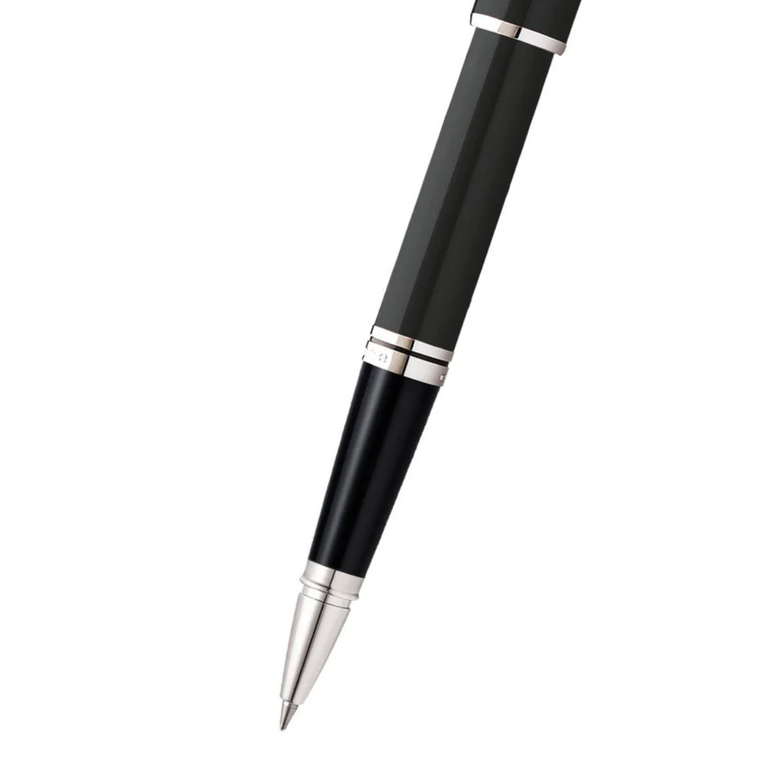 Rollerball Cross Coventry Laca Negra con detalles cromados