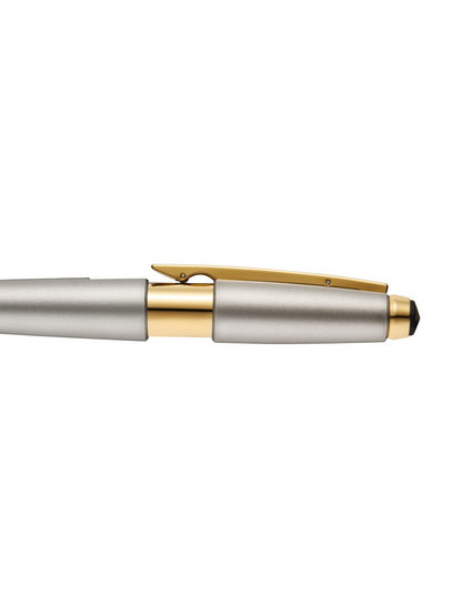 Rollerball Cross Edge Gris Titanio con detalles dorados