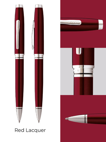 Bolígrafo Cross Coventry Laca Roja con detalles cromados