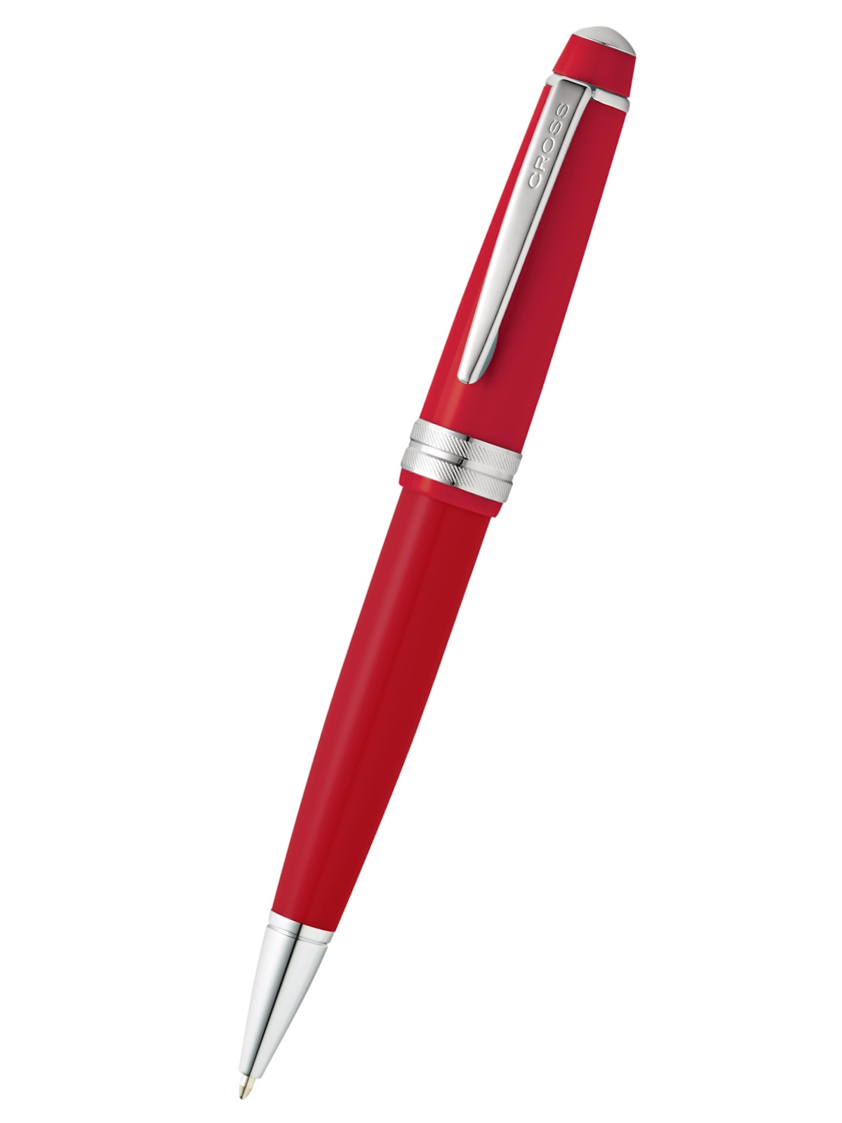 Bolígrafo Cross Bailey Light de resina color Rojo Brillante con detalles cromados