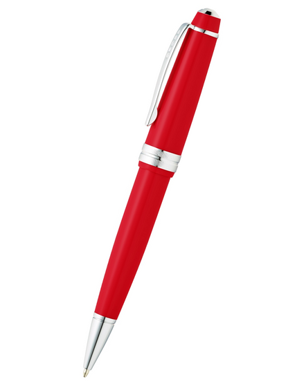 Bolígrafo Cross Bailey Light de resina color Rojo Brillante con detalles cromados