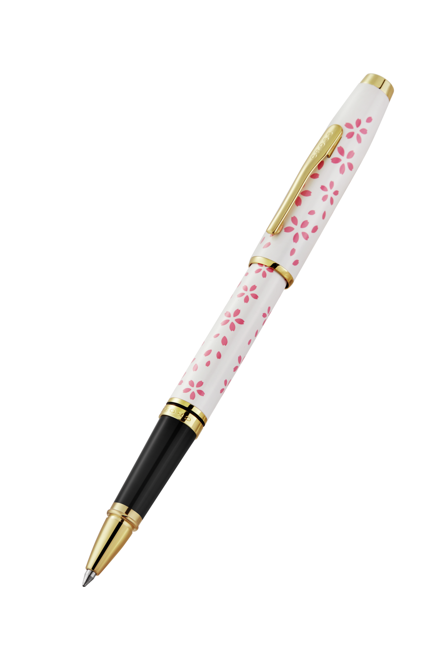 Rollerball Cross Coventry Cherry Blossom Sakura Pink y Laca Blanco Perlado