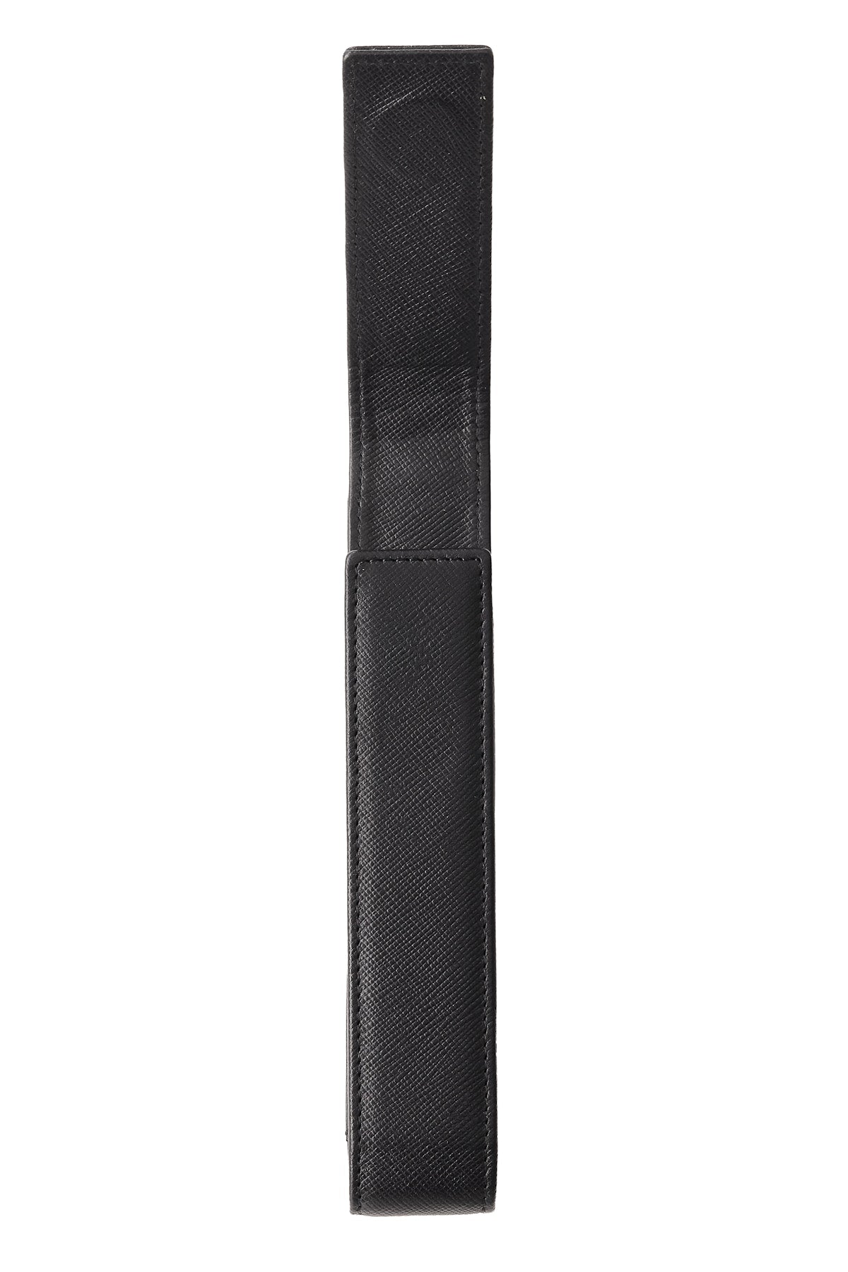 Fundas para escritura de Piel Saffiano Negra con solapa vertical y cierre magnético para una pieza