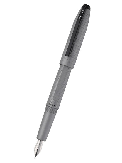 Prism Graphite Resin with Polished Chrome Stainless Steel Fine Nib Fountain Pen