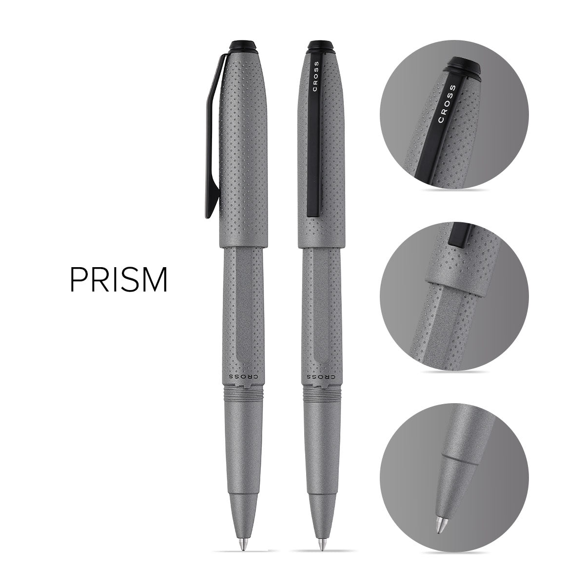 Prism Graphite Resin with Polished Black Appointments Jumbo Ballpoint Pen