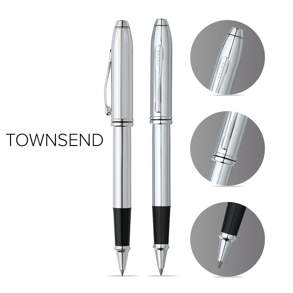 Townsend® Lustrous Chrome Rollerball Pen