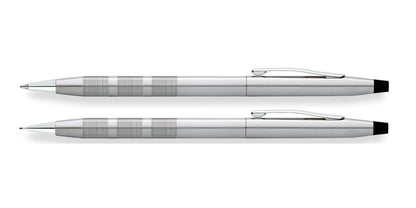 Classic Century Satin Chrome Ballpoint Pen & 0.7MM Pencil Set
