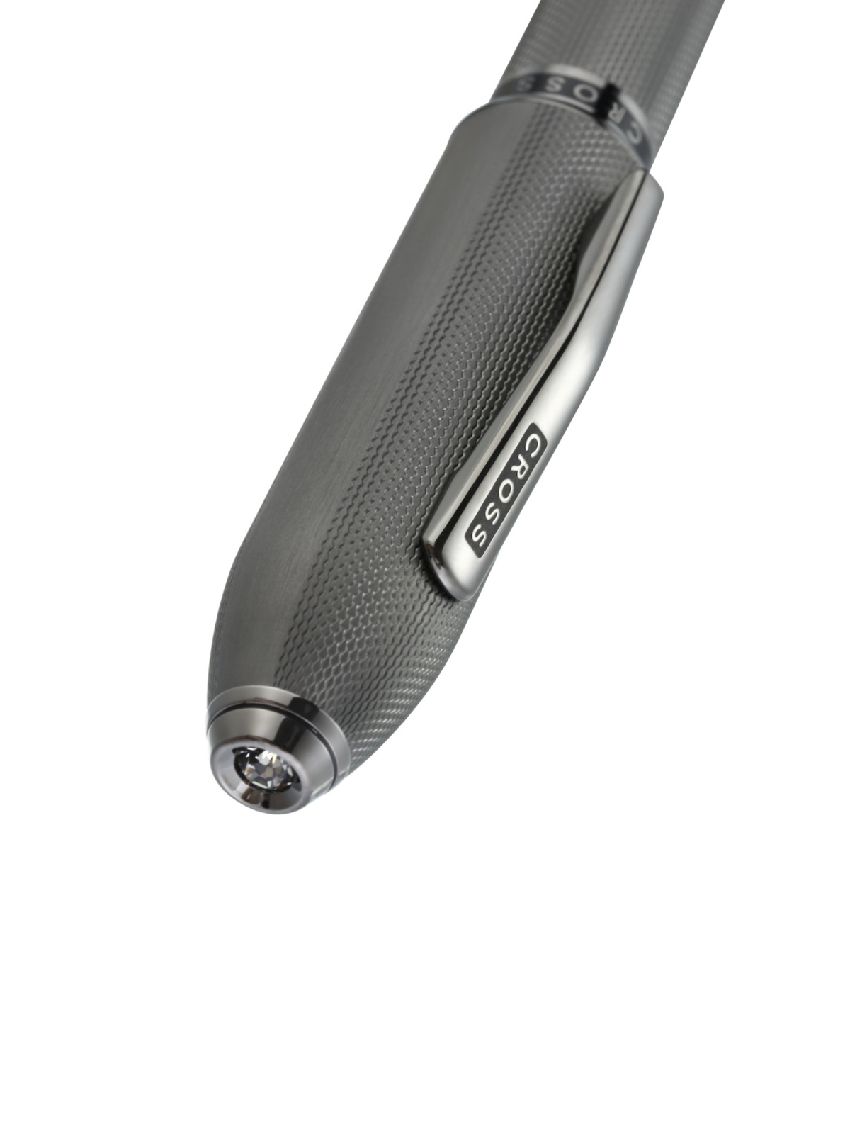 Rollerball Cross Peerless™ de PVD Gris Pizarra grabado punta de diamante