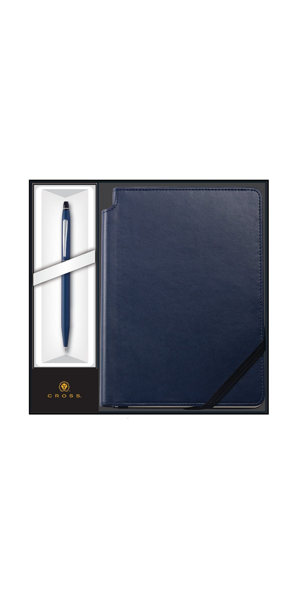 Click Midnight Blue Ballpoint Pen with Midnight Blue Journal Gift Set