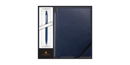 Click Midnight Blue Ballpoint Pen with Midnight Blue Journal Gift Set