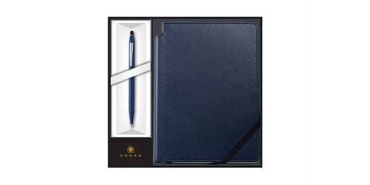 Click Midnight Blue Ballpoint Pen with Midnight Blue Journal Gift Set