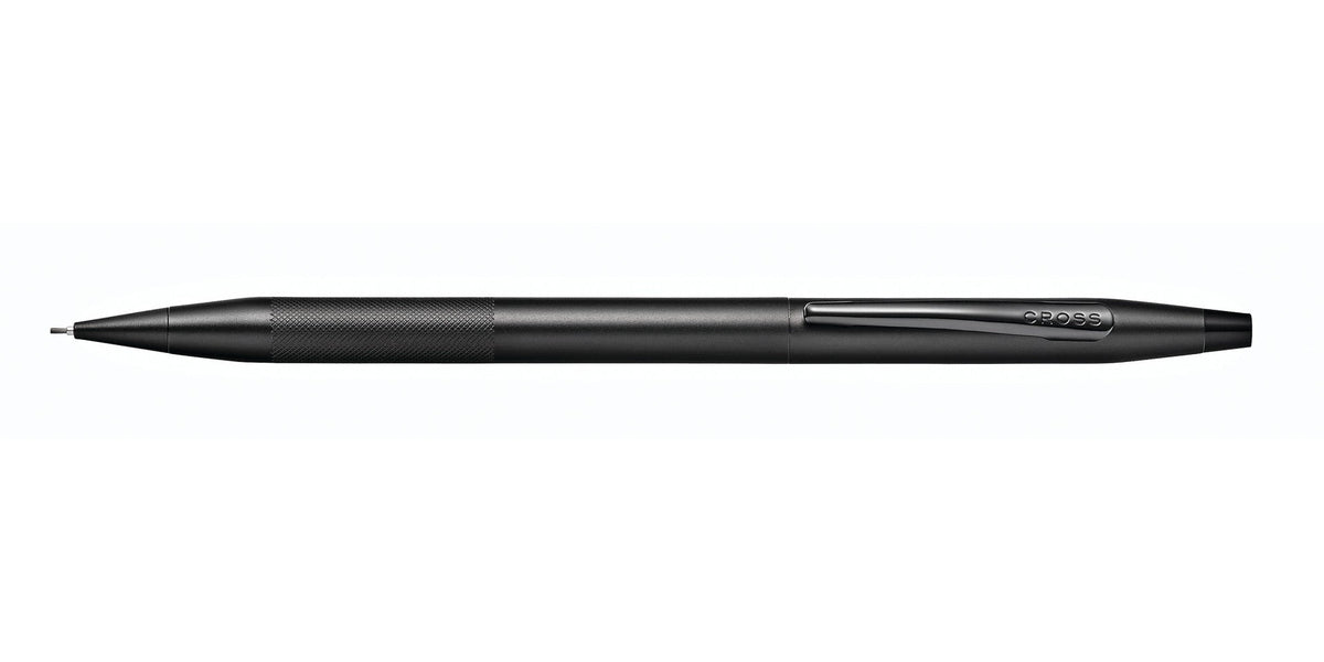Classic Century Black PVD 0.7MM Pencil with Micro-knurl Detail