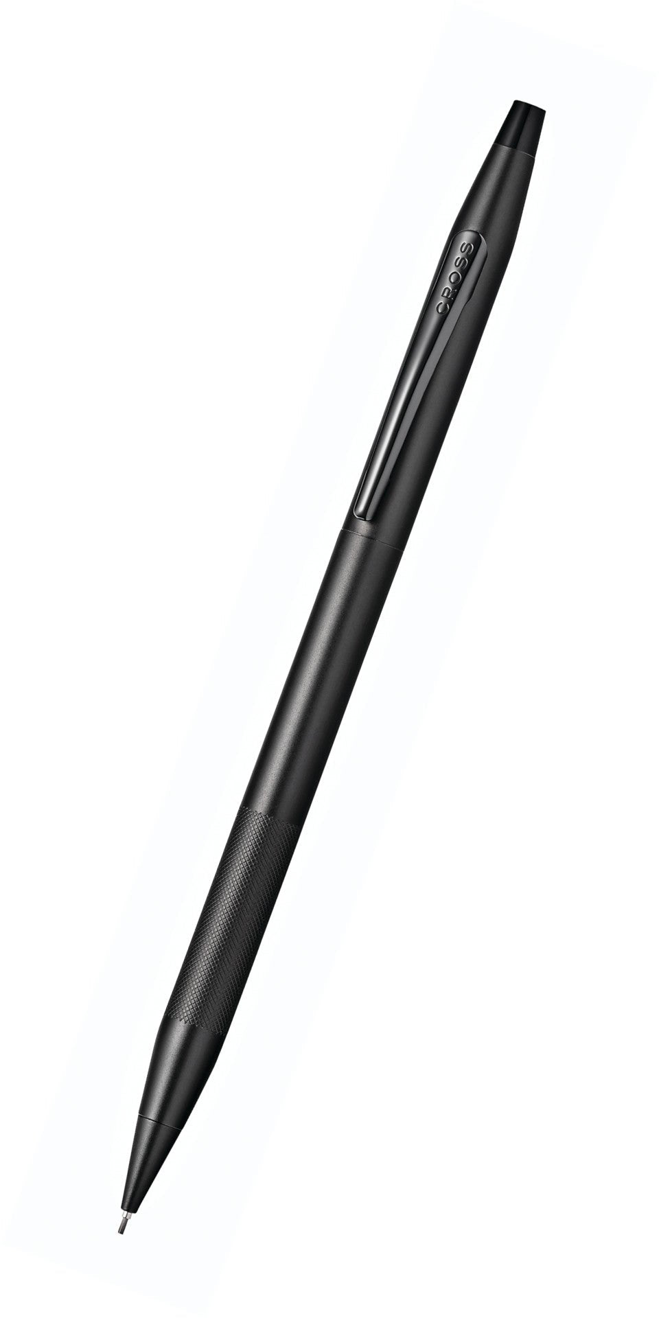 Classic Century Black PVD 0.7MM Pencil with Micro-knurl Detail