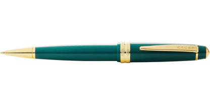 Bailey Light Polished Green Resin and Gold Tone Ballpoint Pen