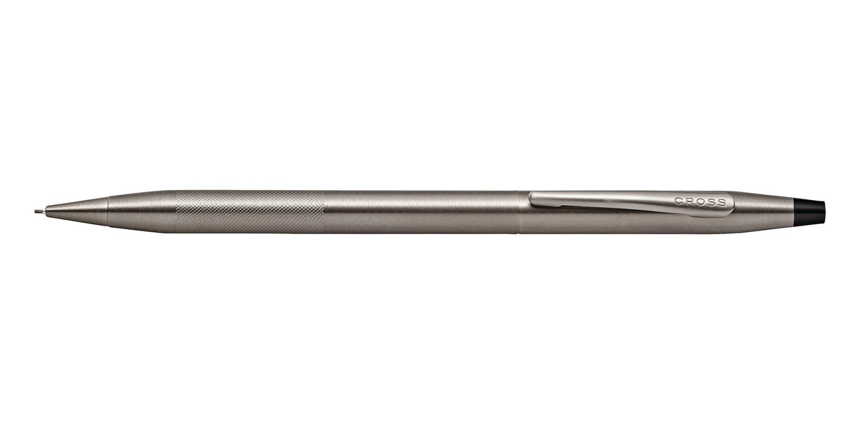 Classic Century Titanium Gray PVD 0.7MM Pencil with Micro-knurl Detail