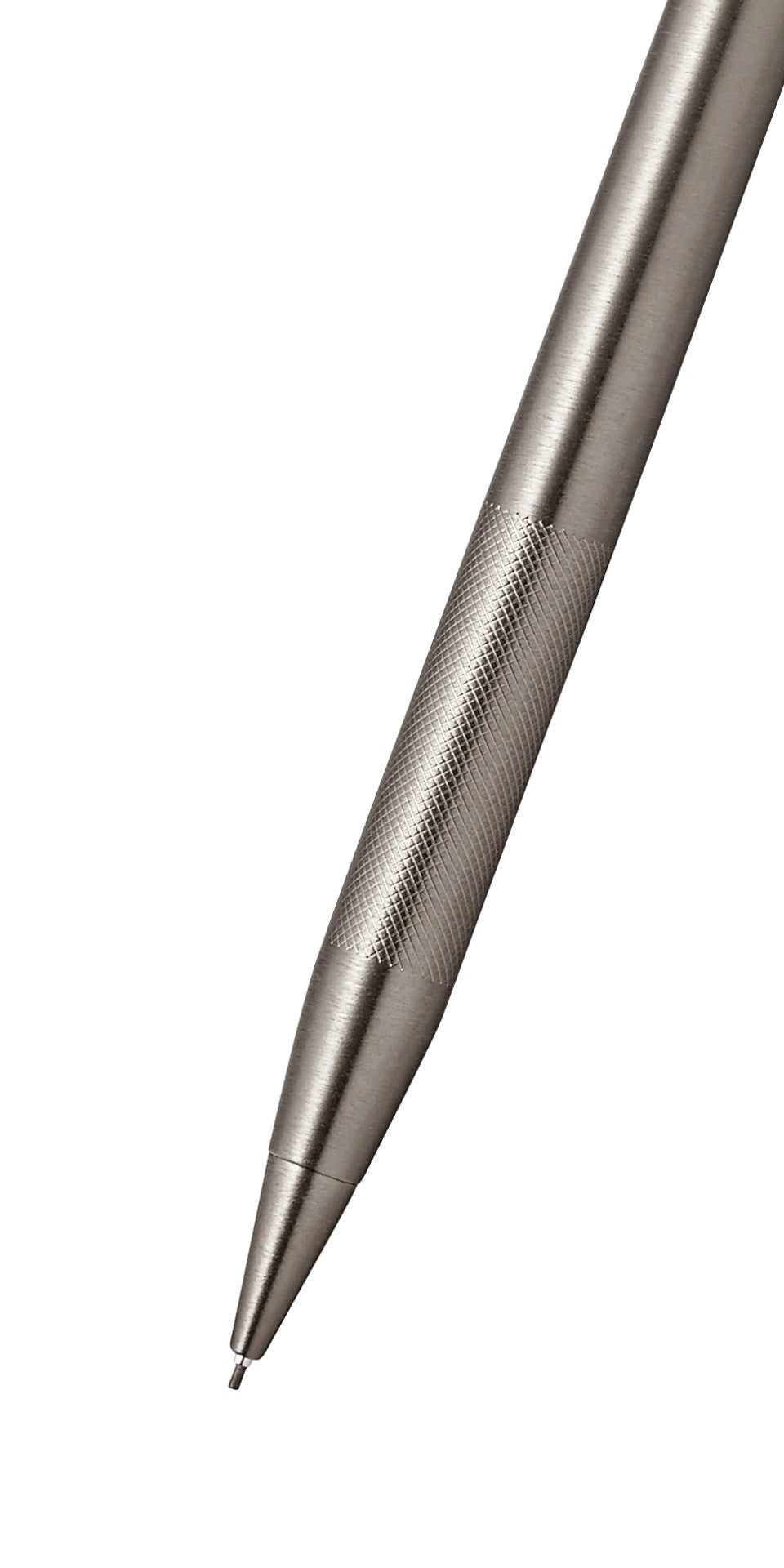 Classic Century Titanium Gray PVD 0.7MM Pencil with Micro-knurl Detail