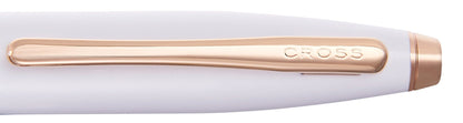 Calais Pearlescent White Lacquer Ballpoint Pen
