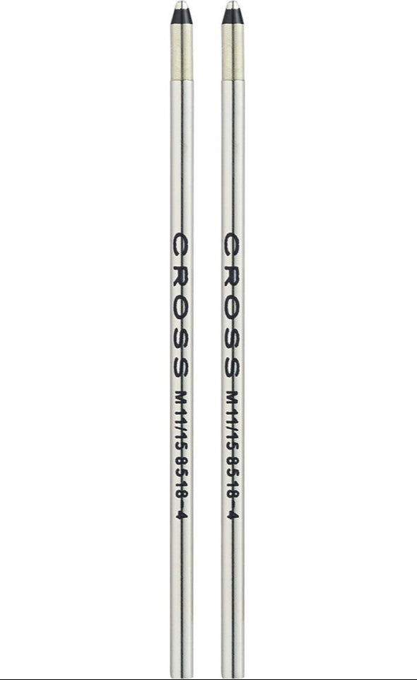 Mini Ballpoint Pen Refill - Black - Medium - Dual Pack
