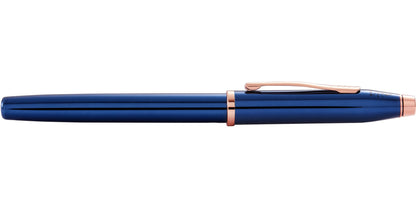 Century II Translucent Cobalt Blue Lacquer Fountain Pen